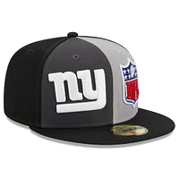 Casquette ajustée 59FIFTY New York Giants 2023 Sideline Era pour homme, gris/noir