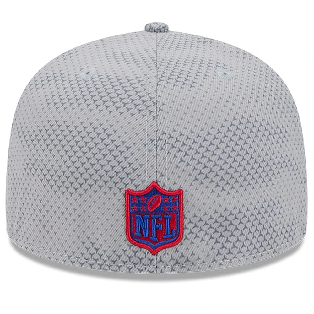 Casquette ajustée 59FIFTY New Era pour hommes des Giants de York 2024 Sideline, grise