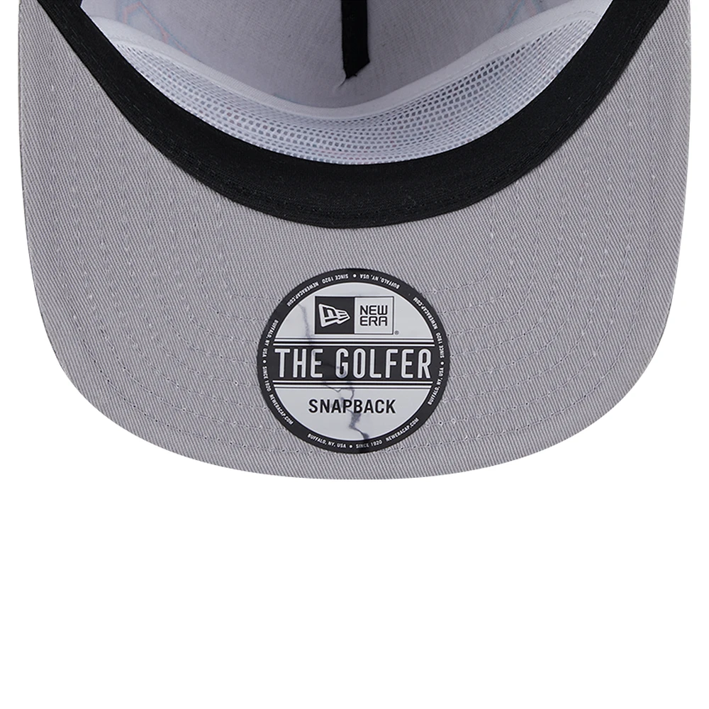 Casquette de golf ajustable en velours côtelé New Era pour homme, motif New York Giants, gris