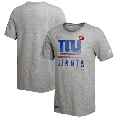 Men's New Era Royal New York Giants Combine Authentic Static Abbreviation  Long Sleeve T-Shirt