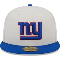 Men's New Era Khaki/Royal York Giants Super Bowl Champions Patch 59FIFTY Fitted Hat