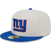 Casquette ajustée 59FIFTY pour homme New Era Kaki/Royal York Giants Super Bowl Champions Patch