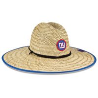 Men's New Era Natural New York Giants NFL Training Camp Official Straw Lifeguard Hat