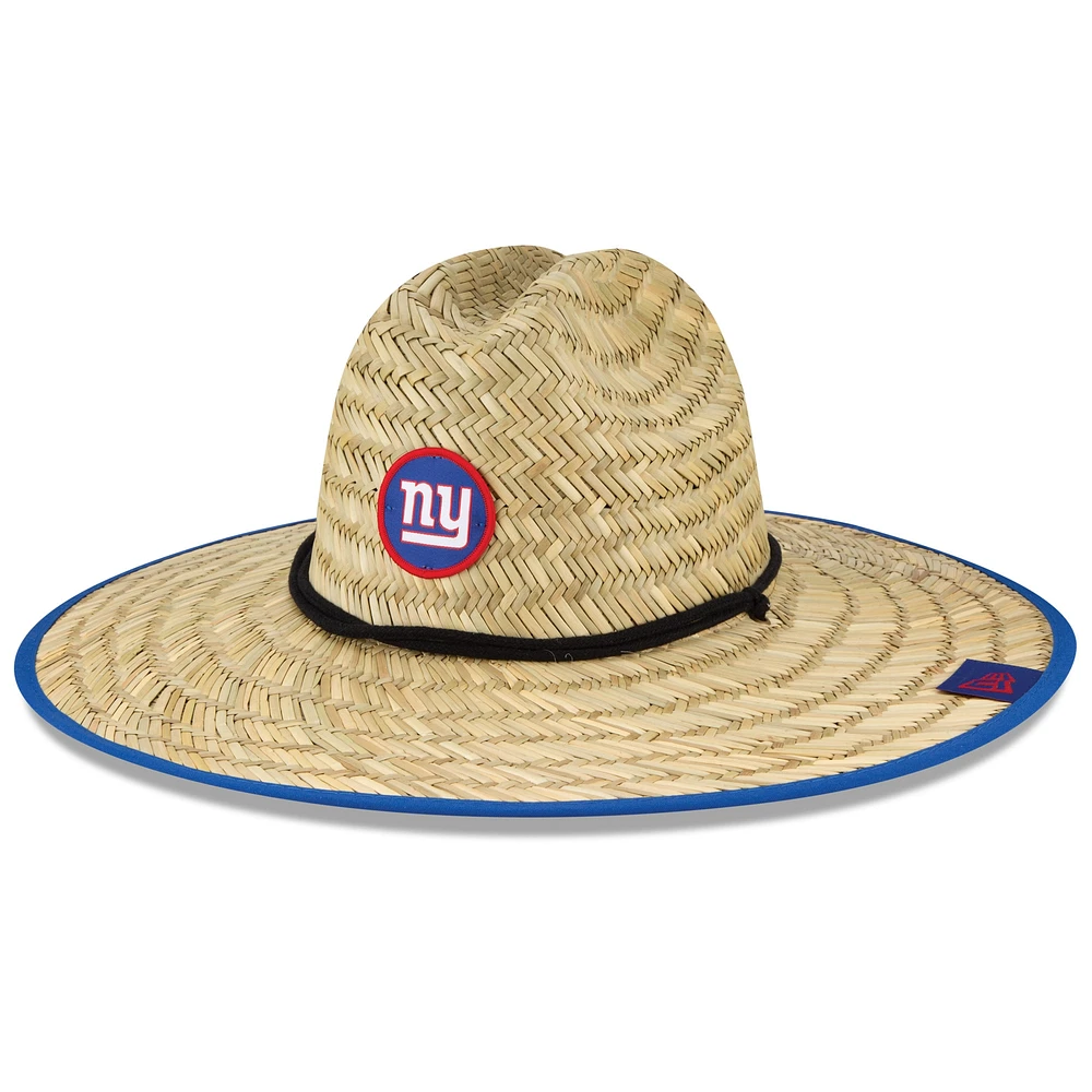 Casquette de sauveteur en paille officielle New York Giants NFL Entraînement Camp New Era pour homme