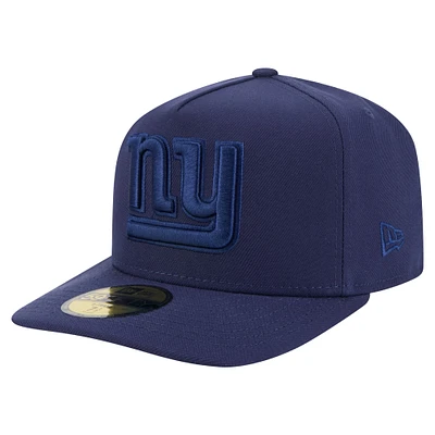 Men's New Era Navy York Giants Color Pack A-Frame 59FIFTY Fitted Hat