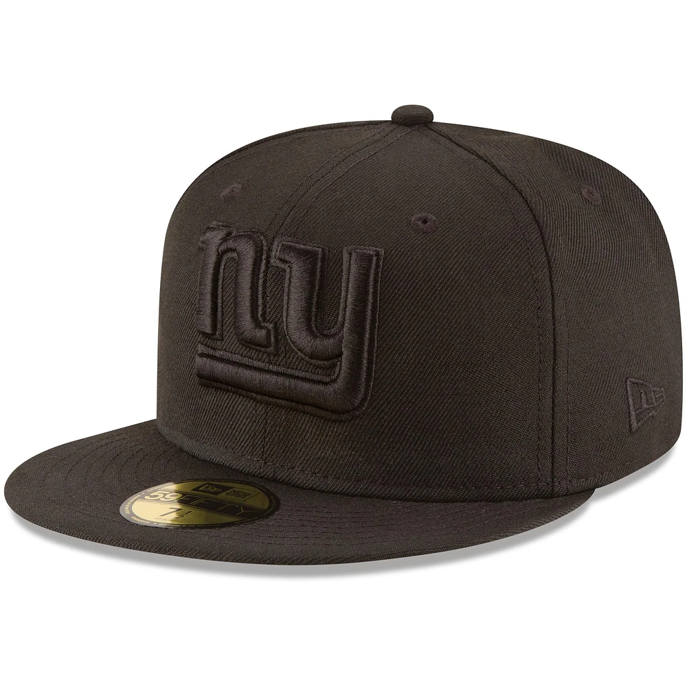 Casquette ajustée 59FIFTY New Era York Giants pour homme, noir sur