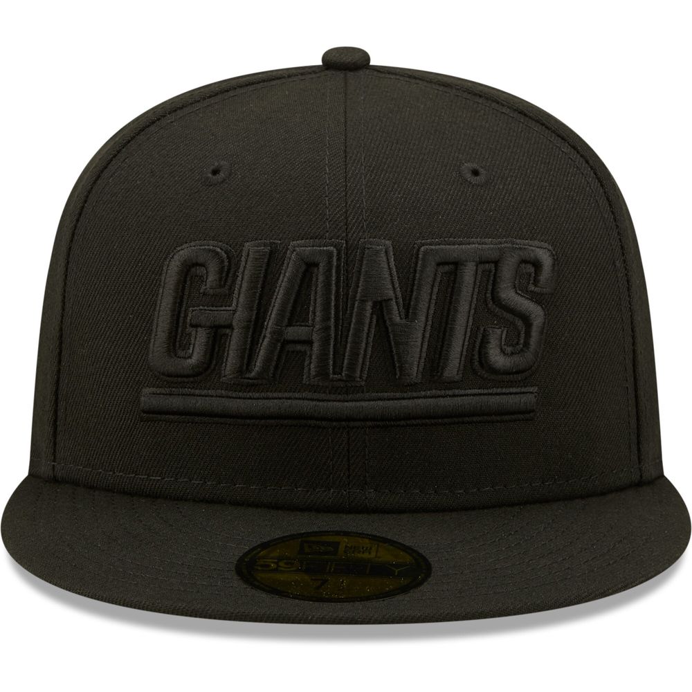 Men's New Era York Giants Black on Alternate Logo 59FIFTY Fitted Hat