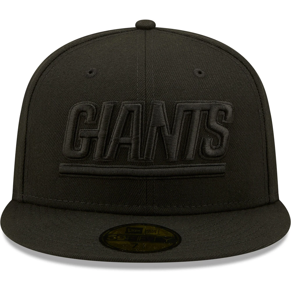 Casquette ajustée 59FIFTY New Era pour homme York Giants noir sur avec logo alternatif