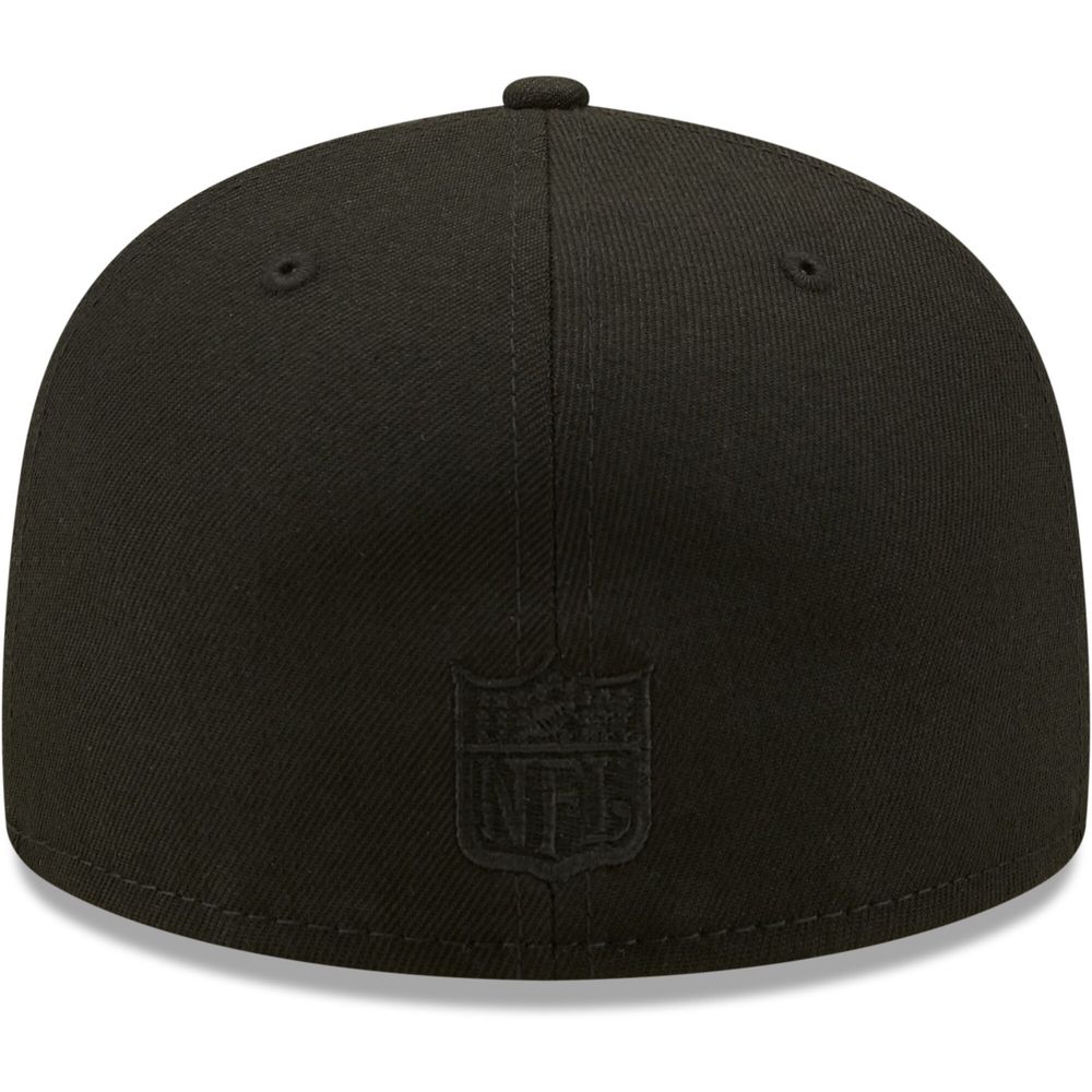 Men's New Era York Giants Black on Alternate Logo 59FIFTY Fitted Hat