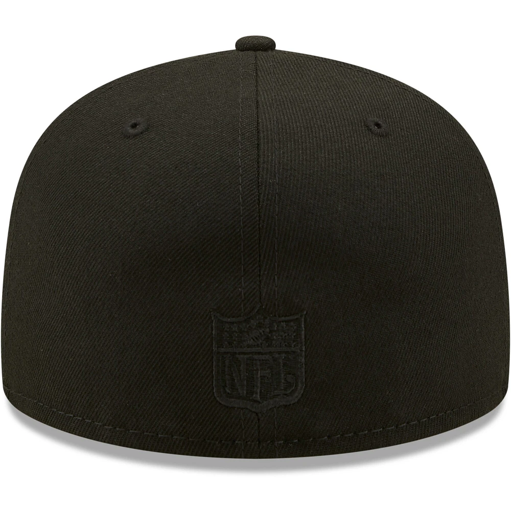 Casquette ajustée 59FIFTY New Era pour homme York Giants noir sur avec logo alternatif