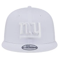 Men's New Era New York Giants Main White on White 9FIFTY Snapback Hat
