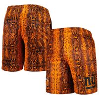 Men's New Era Orange York Giants Summer Pop Shorts