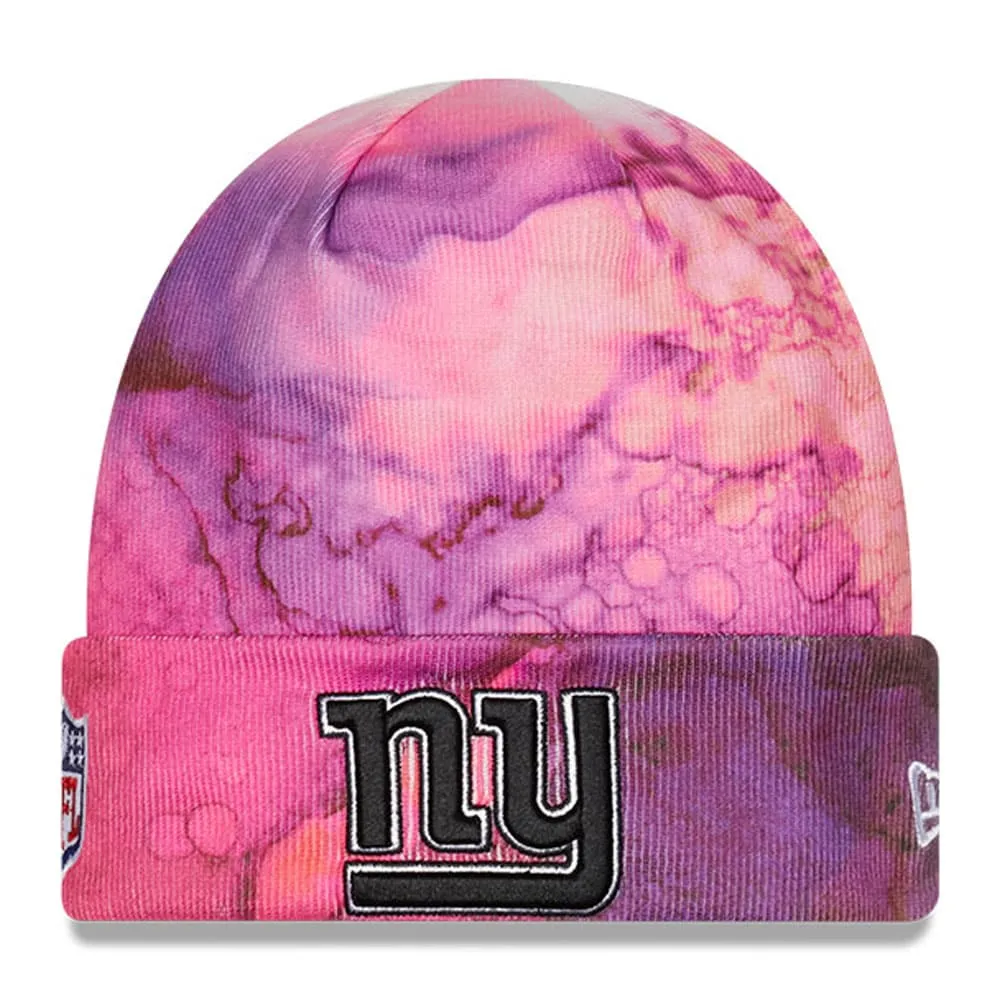 New York Giants New Era 2022 NFL Crucial Catch  Knit Hat - Pink