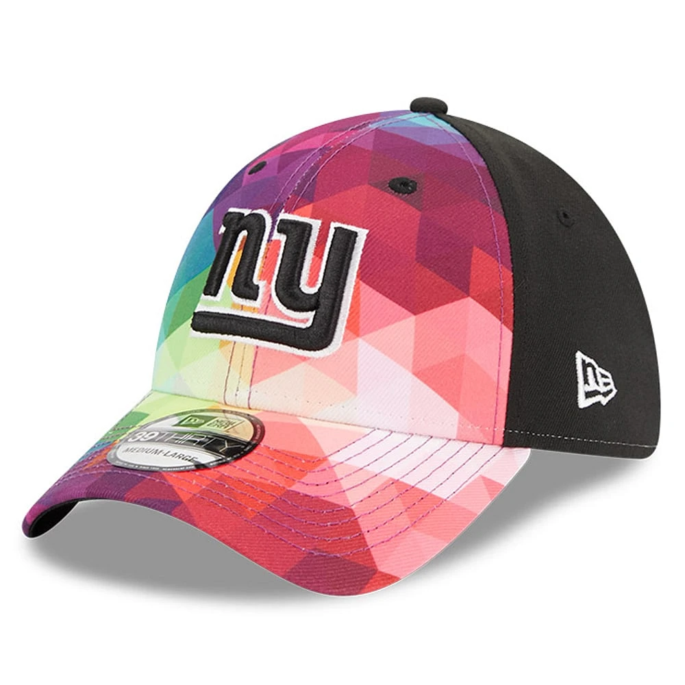 Men's New Era  Pink York Giants 2023 NFL Crucial Catch 39THIRTY Flex Hat