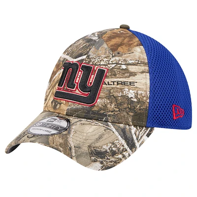 Casquette New Era Realtree Camo/Royal York Giants Active 39THIRTY Flex pour homme