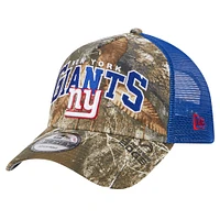 Men's New Era Realtree Camo/Royal New York Giants Active Camo 9FORTY A-Frame Adjustable Hat