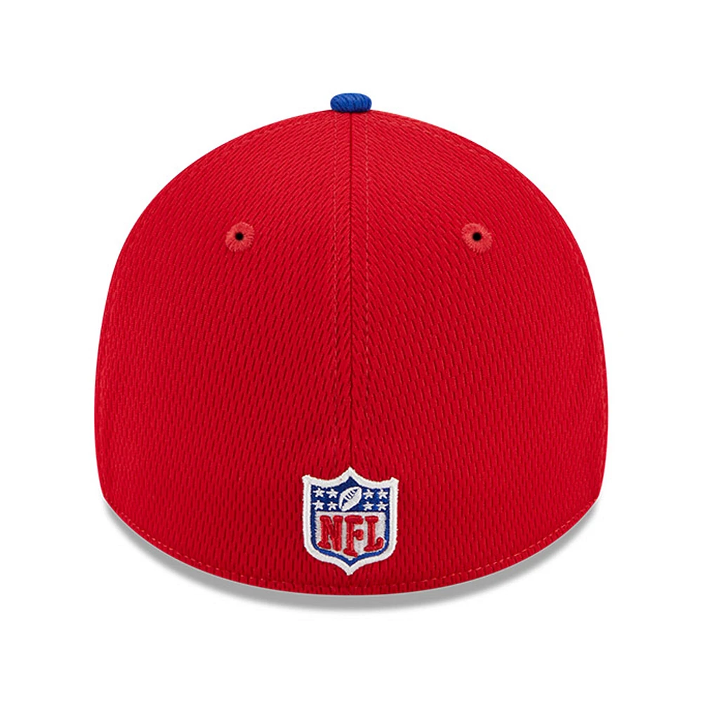 Men's New Era  Red/Royal York Giants 2023 Sideline 39THIRTY Flex Hat