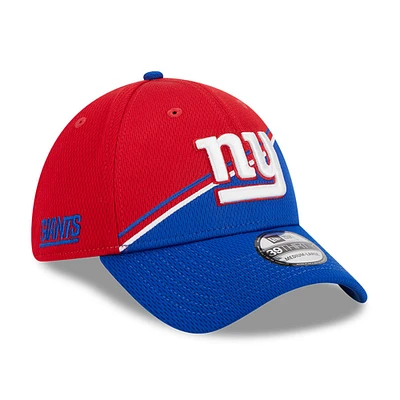 Men's New Era  Red/Royal York Giants 2023 Sideline 39THIRTY Flex Hat