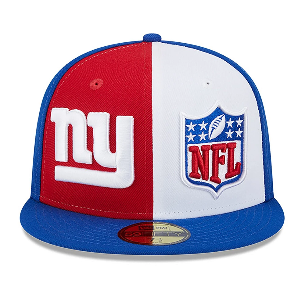 Casquette ajustée 59FIFTY Sideline des Giants de New York 2023 Era rouge/royal pour homme