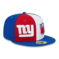 Casquette ajustée 59FIFTY Sideline des Giants de New York 2023 Era rouge/royal pour homme