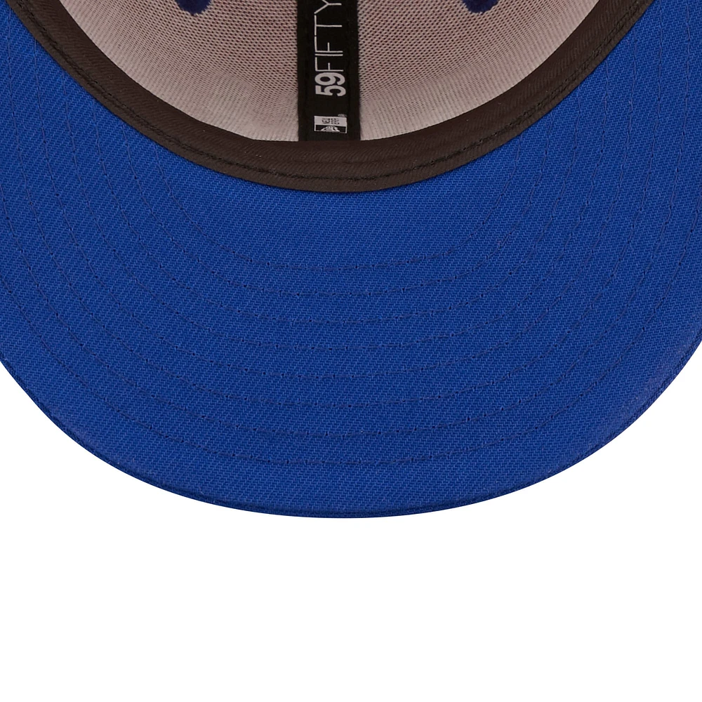 Casquette ajustée 59FIFTY New Era Red/Royal York Giants Flipside 2Tone pour homme