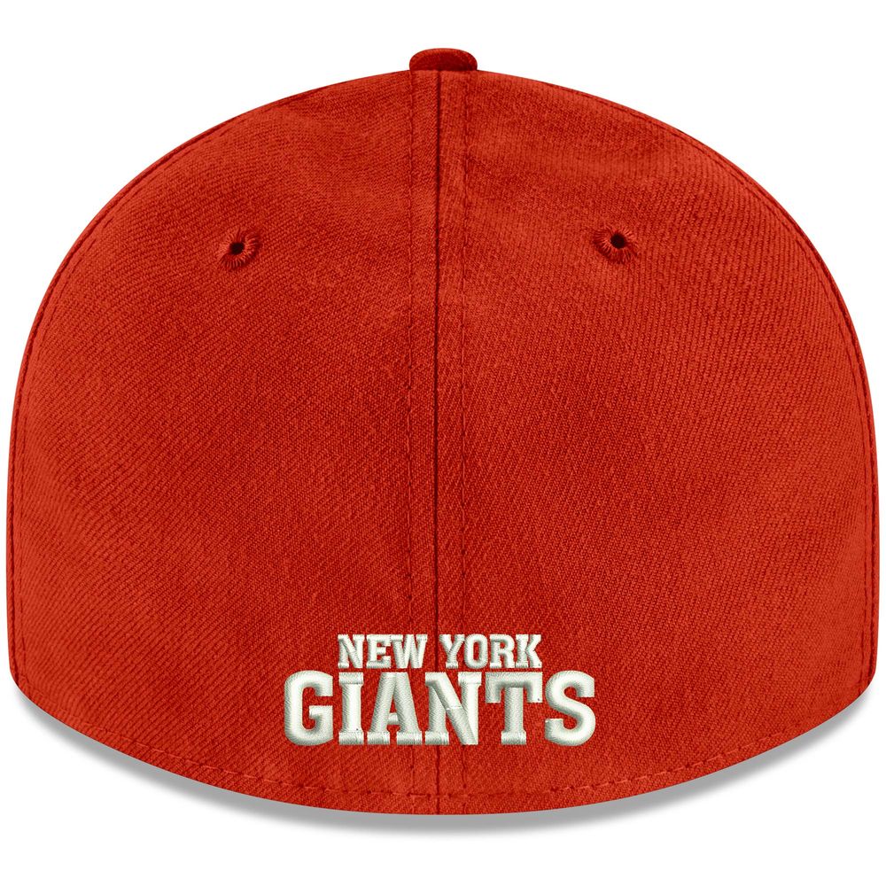 Men's New Era Red York Giants Omaha Throwback Low Profile 59FIFTY Fitted Hat