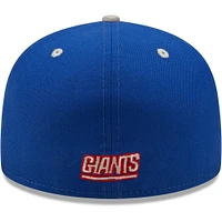 Men's New Era  Royal/Gray York Giants Flipside 2Tone 59FIFTY Fitted Hat