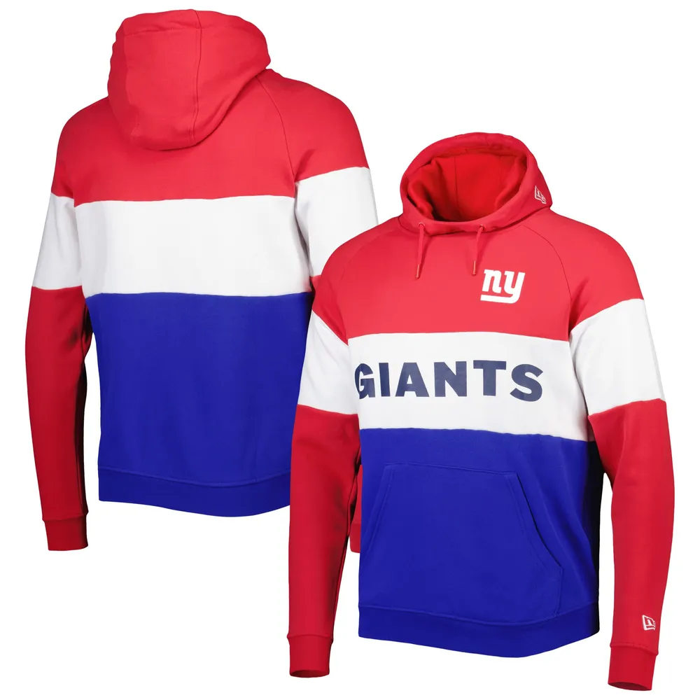 New York Giants New Era Throwback Raglan Long Sleeve T-Shirt - Royal