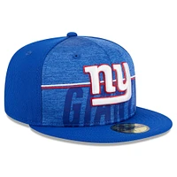 Men's New Era Royal York Giants 2023 NFL Training Camp 59FIFTY Fitted Hat