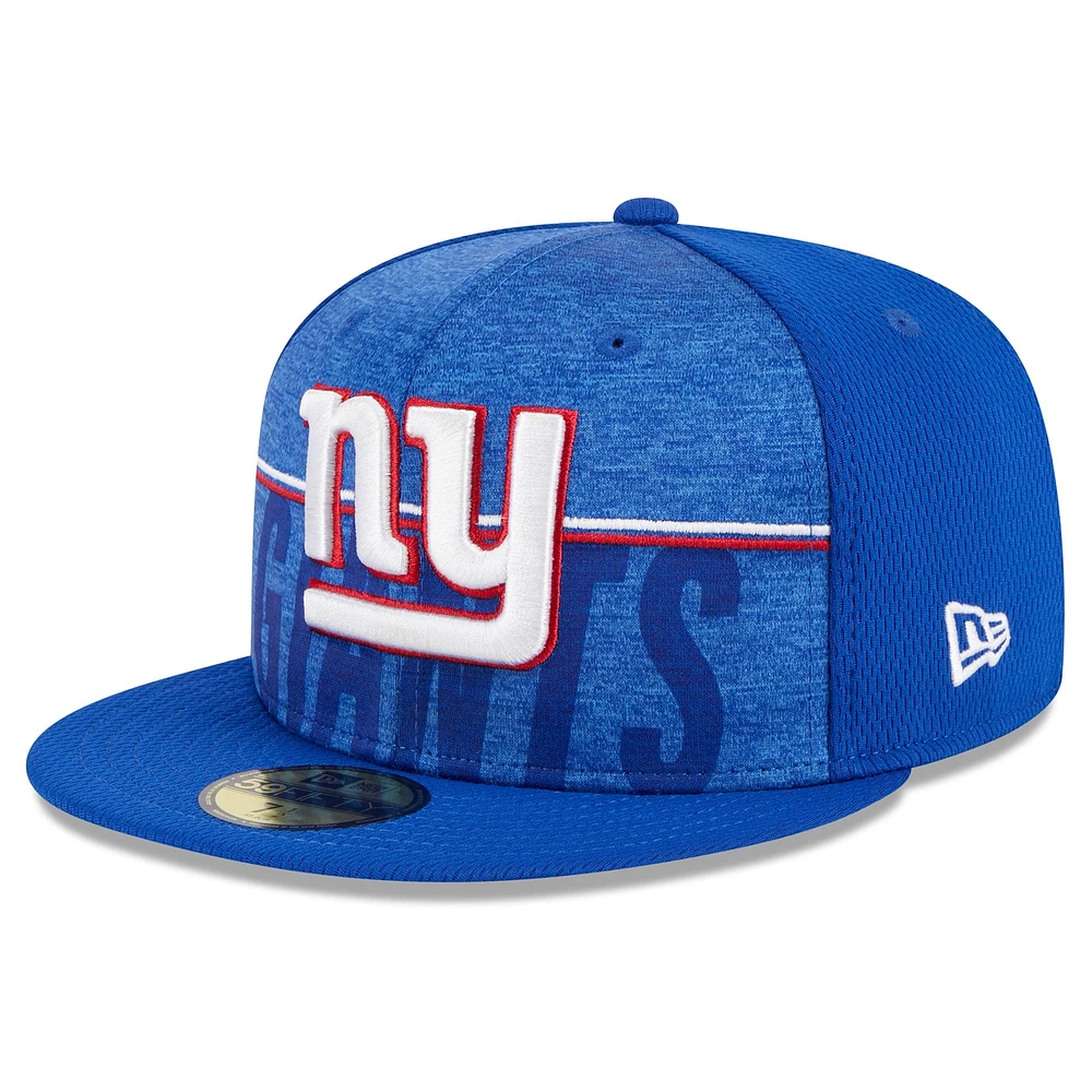 Casquette ajustée New Era Royal York Giants 2023 NFL Training Camp 59FIFTY pour homme