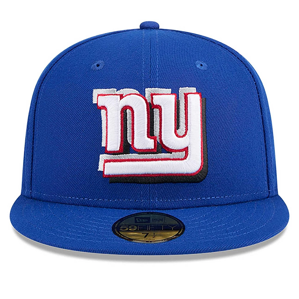 Men's New Era  Royal York Giants 2024 NFL Draft 59FIFTY Fitted Hat