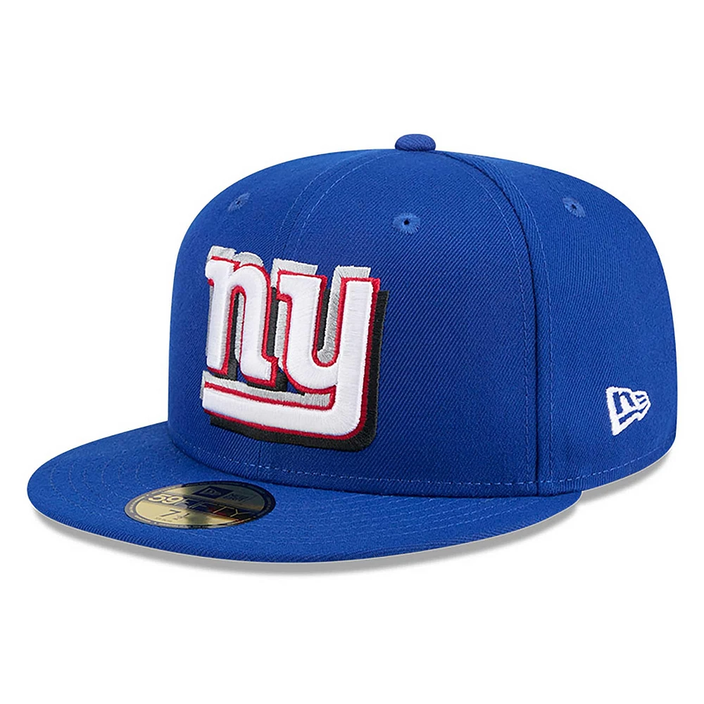 Men's New Era  Royal York Giants 2024 NFL Draft 59FIFTY Fitted Hat