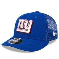 Casquette ajustable 9FIFTY Trucker Low Profile New Era Royal New York Giants 2024 NFL Draft pour homme