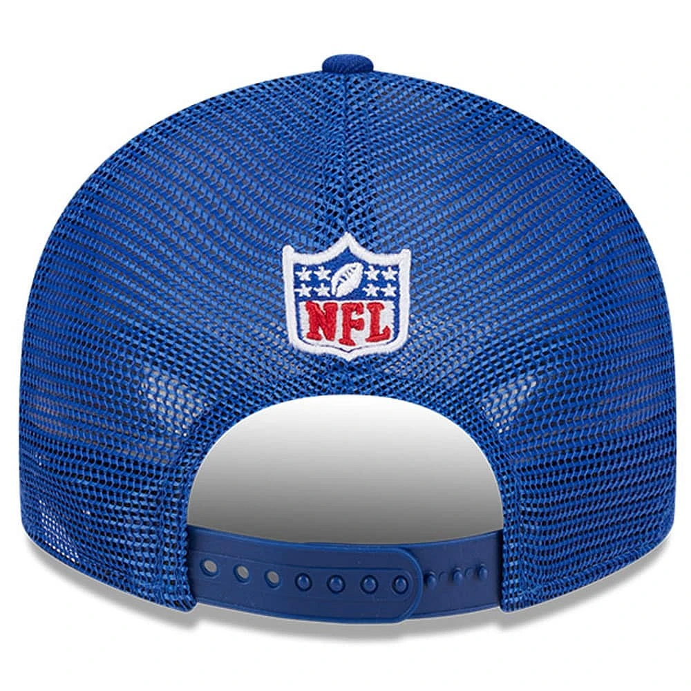 Men's New Era  Royal New York Giants 2024 NFL Draft Low Profile Trucker 9FIFTY Adjustable Hat