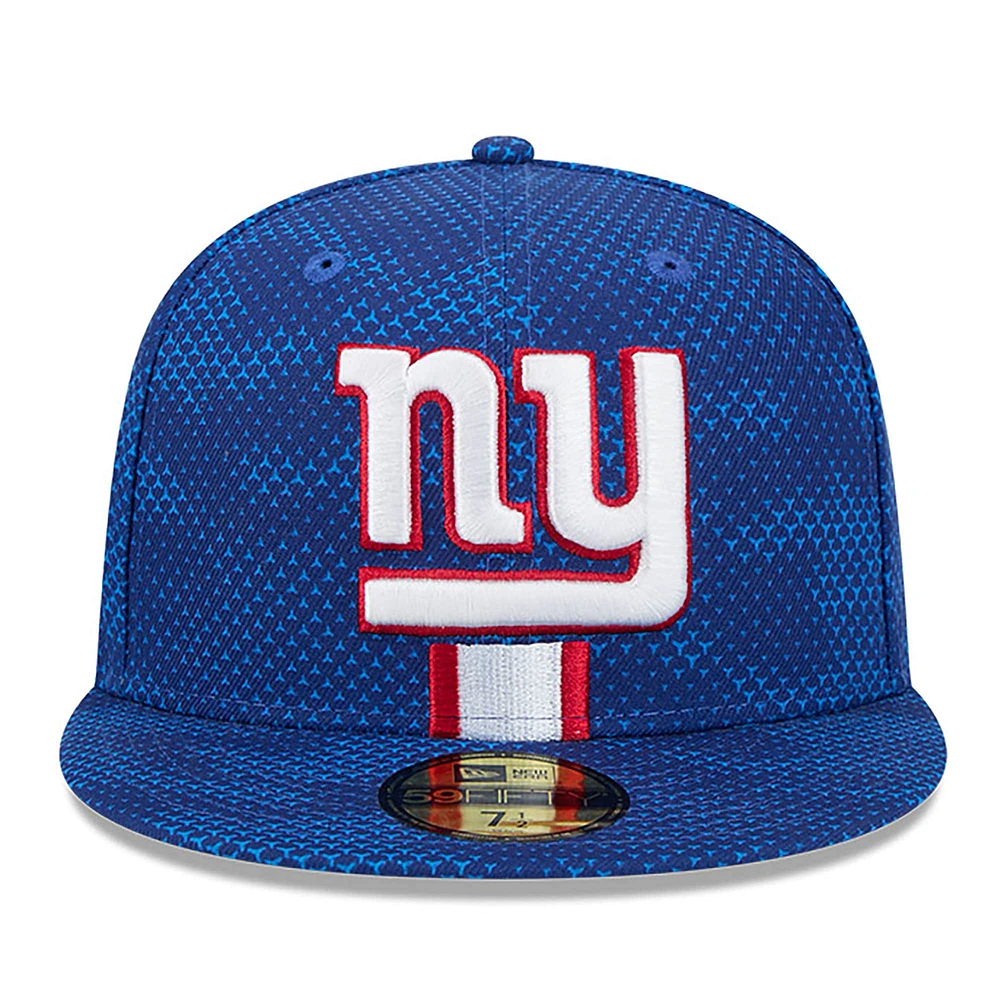 Casquette ajustée 59FIFTY New Era Royal York Giants 2024 Sideline pour homme