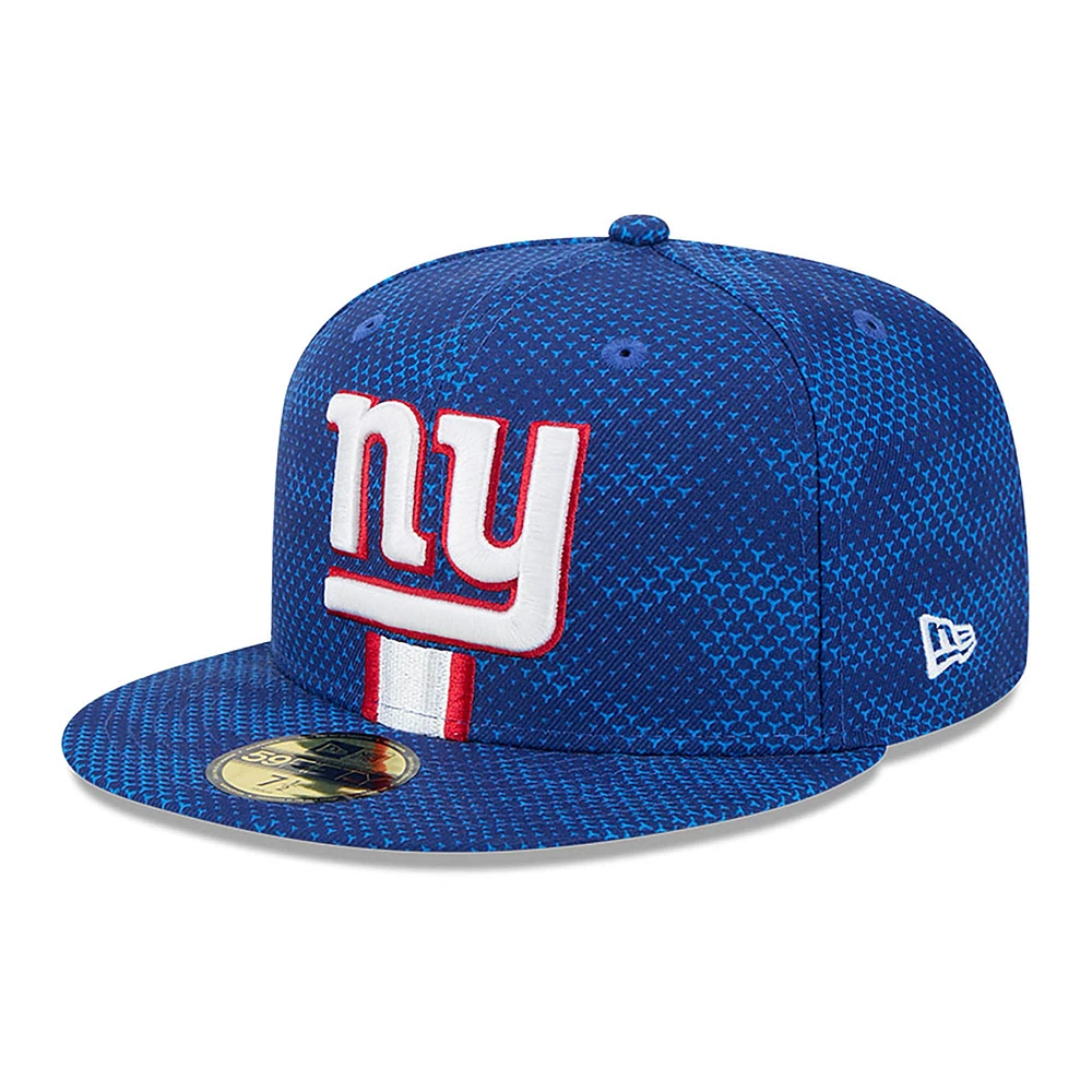 Casquette ajustée 59FIFTY New Era Royal York Giants 2024 Sideline pour homme