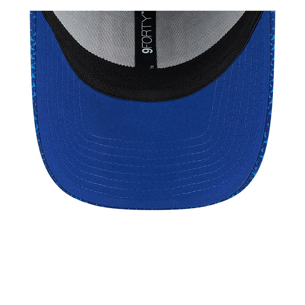 Casquette extensible à bouton-pression New Era Royal New York Giants 2024 Sideline 9FORTY pour homme