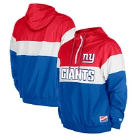 Veste coupe-vent à glissière quart de tour raglan Midnight Royal New York Giants pour homme Era