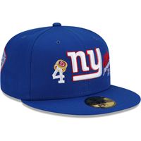 Men's New Era Royal York Giants 4x Super Bowl Champions Count The Rings - Fitted Hat