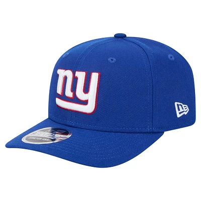 Casquette extensible à boutons-pression New Era Royal New York Giants 9SEVENTY pour homme