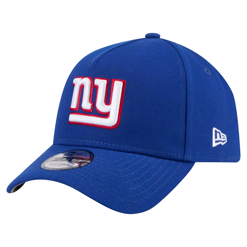 Casquette ajustable New Era Royal New York Giants A-Frame 9FORTY pour homme