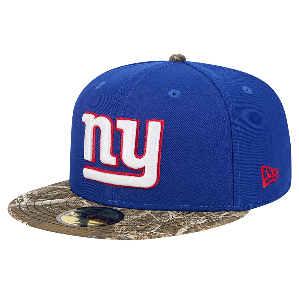 Casquette ajustée New Era Royal York Giants Active Two-Tone Camo 59FIFTY pour homme