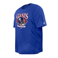 Men's New Era  Royal York Giants Big & Tall Helmet T-Shirt