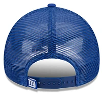 Casquette réglable New Era Royal New York Giants Caliber Trucker 9FORTY pour hommes