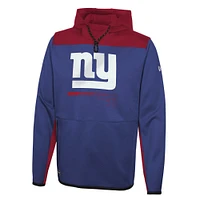 Sweat à capuche pour homme New Era Royal York Giants Combine Authentic Hard Hitter