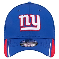 Casquette New Era Royal York Giants Game Day Linear 39THIRTY Flex pour homme
