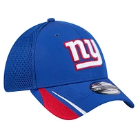 Casquette New Era Royal York Giants Game Day Linear 39THIRTY Flex pour homme