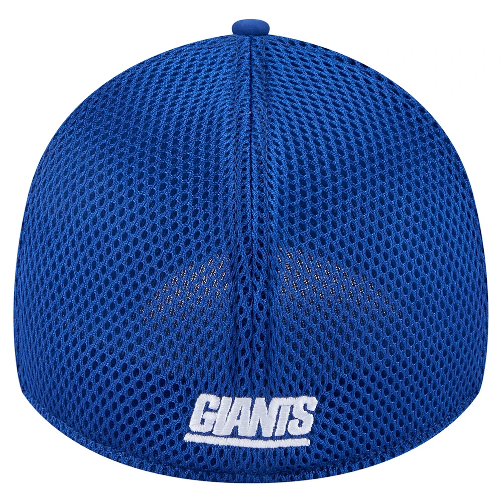 Casquette New Era Royal York Giants Game Day Linear 39THIRTY Flex pour homme