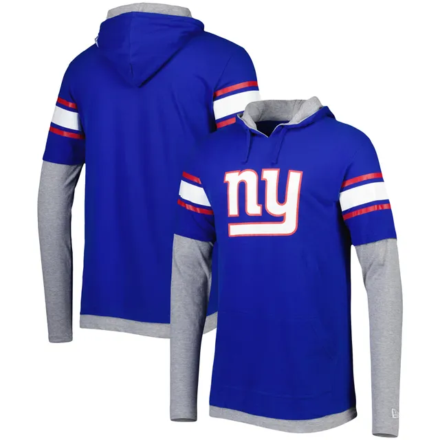 New York Giants Youth Icon Cotton Long Sleeve T-Shirt - Royal