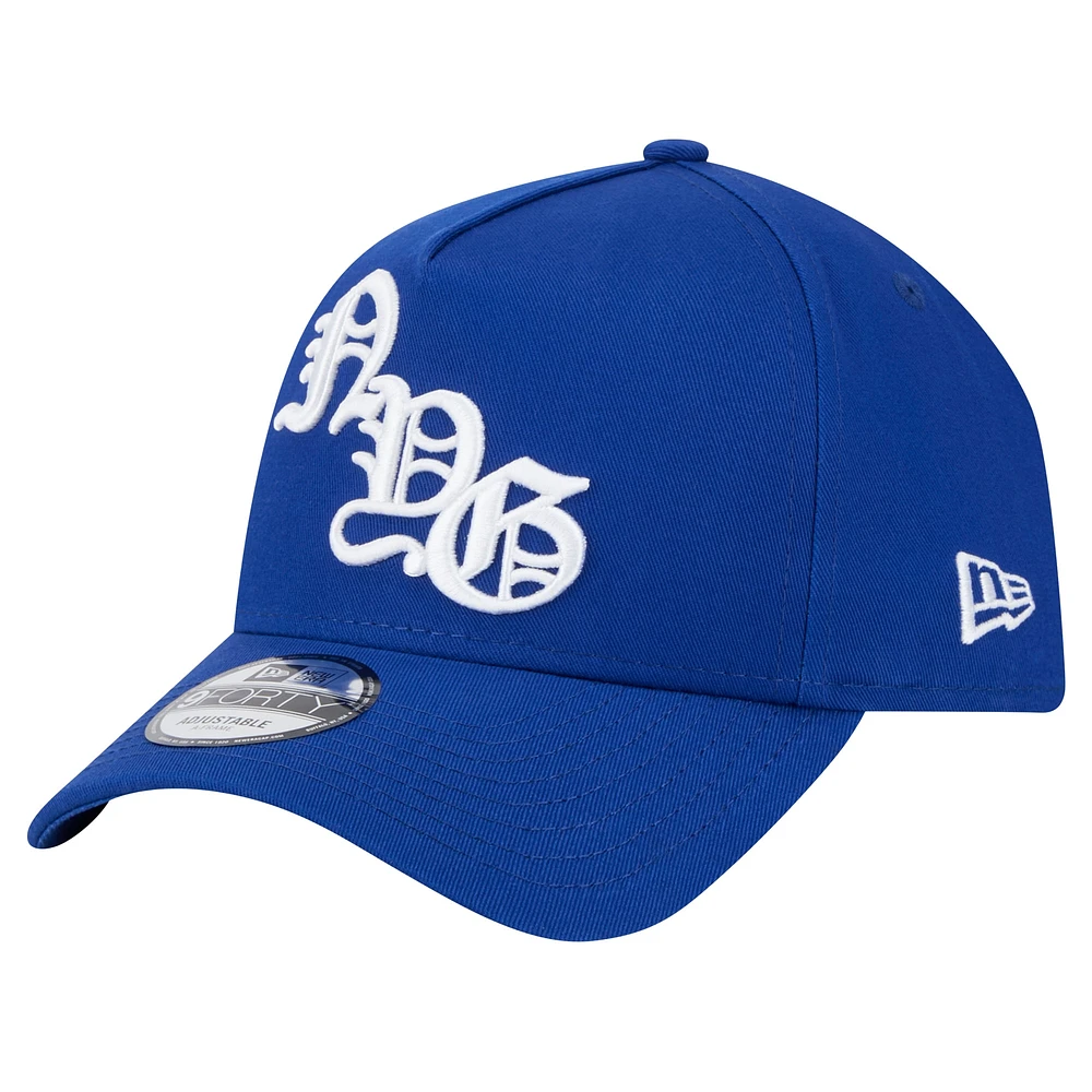 Casquette ajustable New Era Royal New York Giants Mystic 9FORTY A-Frame pour homme